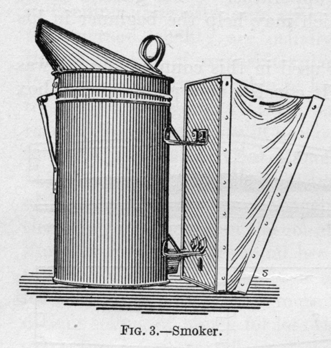 Victorian bee hive smoker